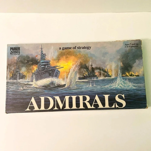 Vintage 1972 Admirals Board Game Parker Brothers Missing Instructions - Picture 1 of 12